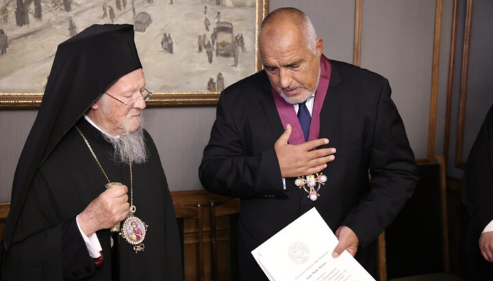 Patriarch Bartholomew and Boyko Borisov. Photo: orthodoxianewsagency.gr