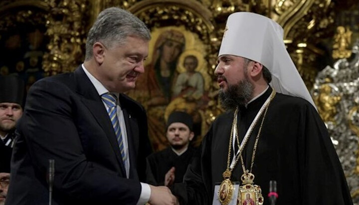 Petro Poroshenko and Epifaniy Dumenko. Photo: korrespondent.net