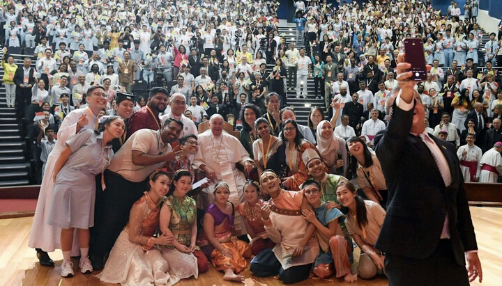 Pope Francis in Singapore. Photo: vaticannews.va