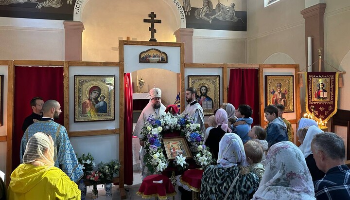 Divine Liturgy at the UOC parish in Leipzig, Germany. September 21, 2024. Photo: KDAiS