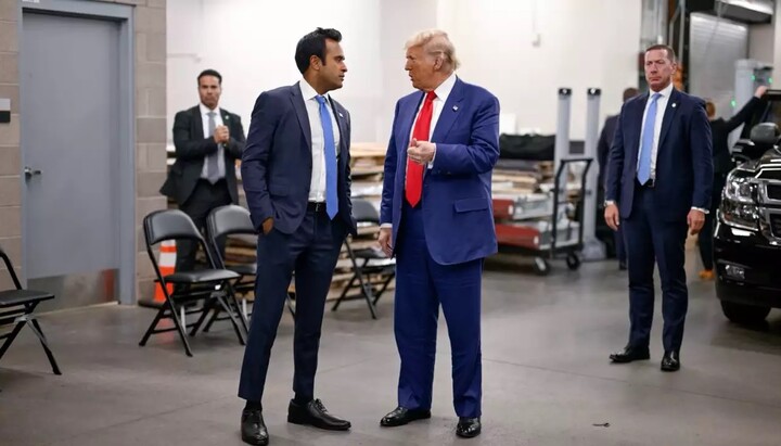 Vivek Ramaswamy and Donald Trump. Photo: Focus