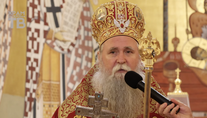 Metropolitan Joanikije of Montenegro. Photo: Screenshot from the YouTube channel 