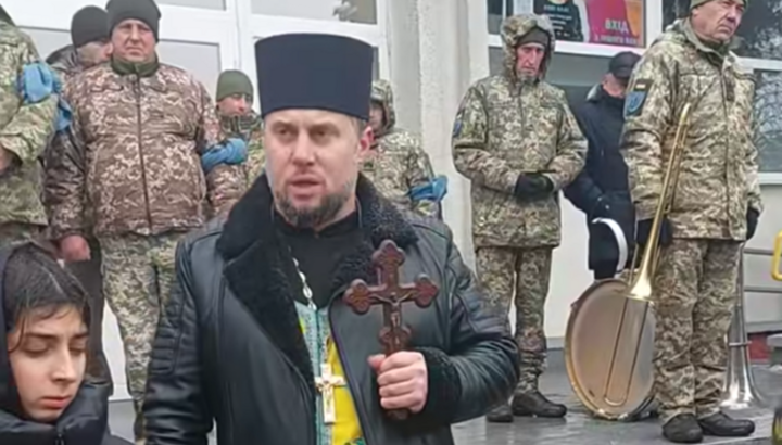 An OCU cleric: Those who hate the TRC do not respect their army. Photo: Facebook video