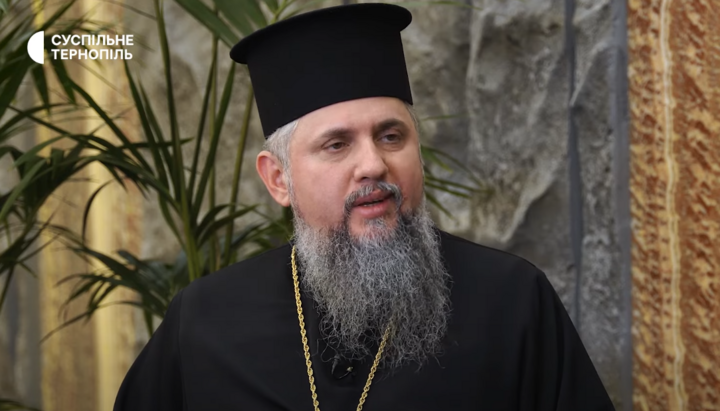 Head of the OCU Epifaniy Dumenko. Photo: Screenshot from the Suspilne Ternopil YouTube channel