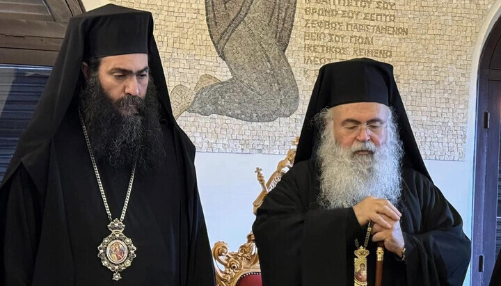 Metropolitan Tychikos & Archbishop Georgios. Photo: philenews.com