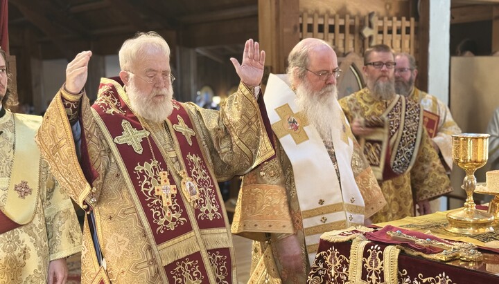 Abp. Benjamin and Met. Tikhon. Source: OCA