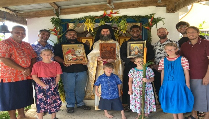 Celebrating the Feast of St. George - the parish's patronal feast - during Bright Week. Photo: Orthodox Christian Mission Center