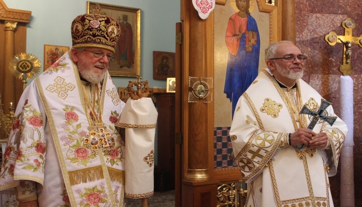 Met. Antony and Abp. Daniel of the UOC of the USA. Photo: Ukrainian Orthodox Church of the USA