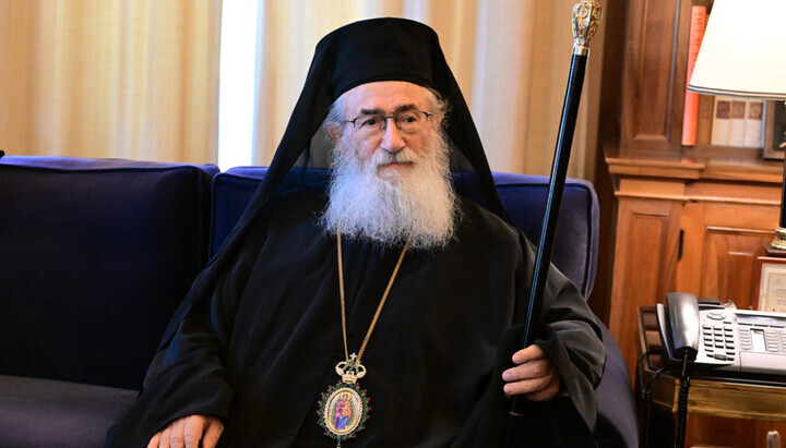 Archbishop Damianos of Sinai. Photo: Orthodoxia News Agency
