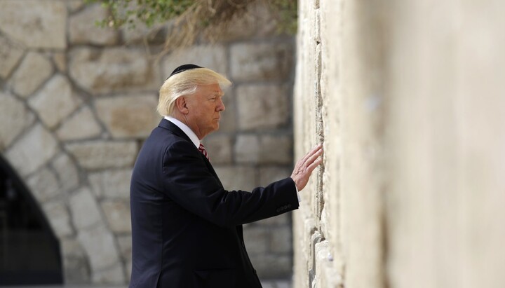 Pres. Trump at the Wailing Wall. Source: NBC News