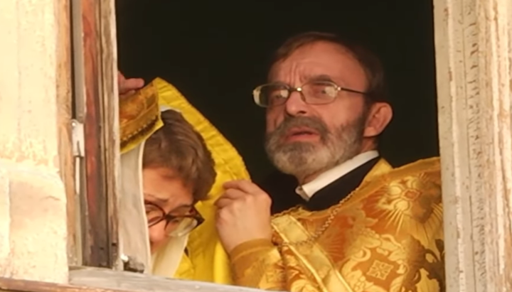 NTA records the Sacrament of Confession through an open window. Photo: NTA/YouTube