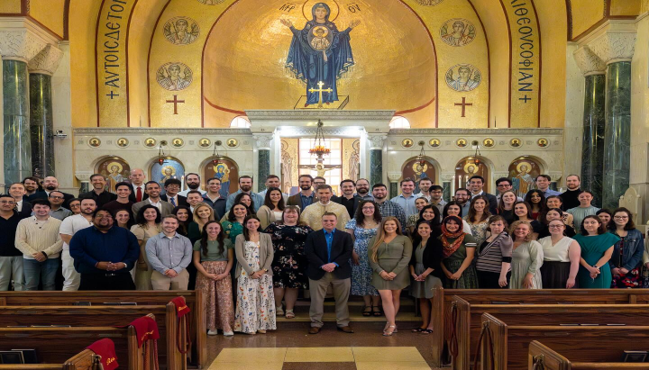 This year's Connect Conference concluded in Washington, D.C. this past Sunday. Attendees are pictured at St. Sophia Greek Orthodox Cathedral. Photo: Connect Conference for Orthodox Young Adults/Facebook