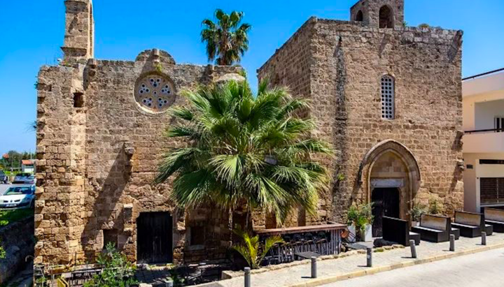The Church of St. John the Baptist in Famagusta, Northern Cyprus, has been converted into a café-bar. Photo: Orthodoxia News Agency