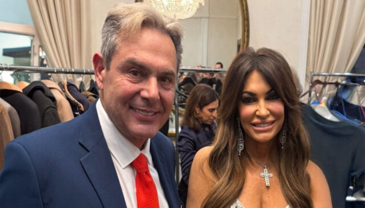 Panos Kammenos and Kimberly Guilfoyle. Photo: Protothema