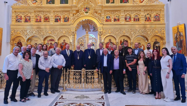 Pilgrims are pictured at the Cathedral of Saint Nicholas in the Archdiocese of Zahlé. Photo: antiochian.org