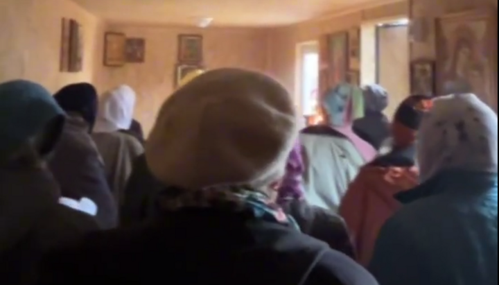 Persecuted Parish of the UOC is Now Holding Services in a Construction Trailer