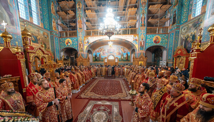 Met. Onuphry celebrated the festive Liturgy in Kyiv. Photo: UOC