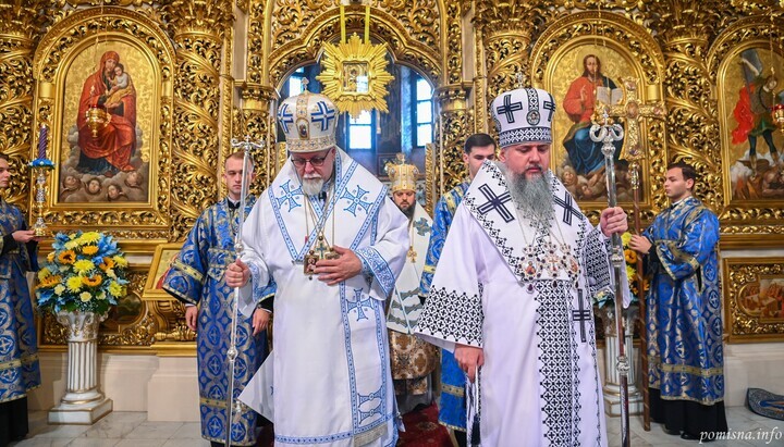 Abp. Elias (left) together with Serhii Dumenko. Photo: OCU