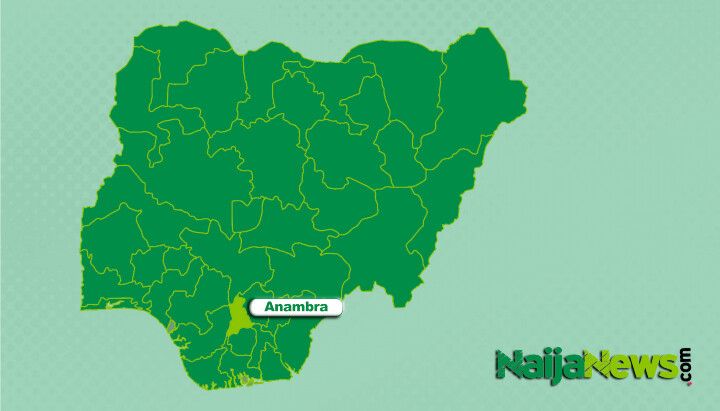 A map of Nigeria showing the location of Anambra. Photo: naijanews.com