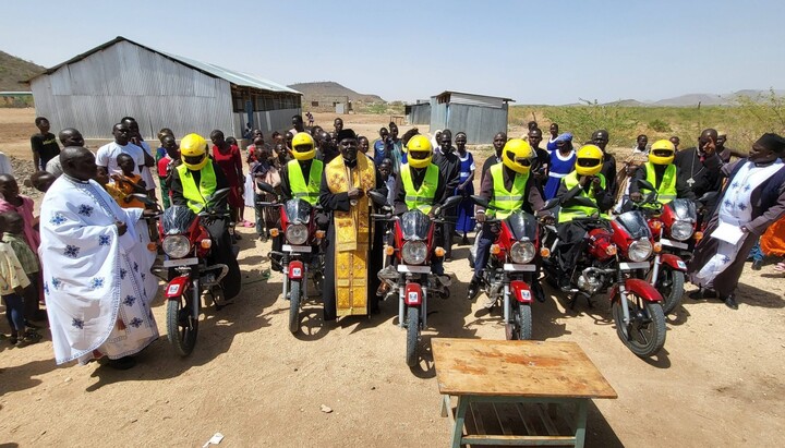 New York Parishes Equip Turkana Mission with Motorcycles