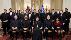 Holy Cross Graduating Class Meets Abp. Elpidophoros