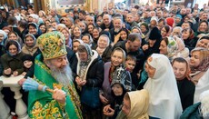 Metr. Onuphry Leads Feast Day Liturgy at Kyiv-Pechersk Lavra