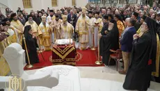 Relics of St. Gregory Palamas Processed Through Thessaloniki During Great Lent