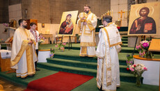 Bp. Andrei Presides at Canadian Parish Recently Affected by Fire