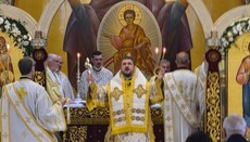 Bp. Dionysios Celebrates First Hierarchical Divine Liturgy