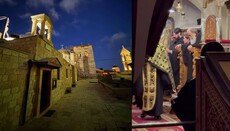 Patr. Theophilos Reads at Sparsely Attended Holy Week Service