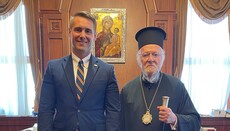Riley M. Barnes Meets Patr. Bartholomew at Phanar