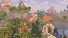Mt. Athos Digitally Rebuilt Inside Minecraft Game