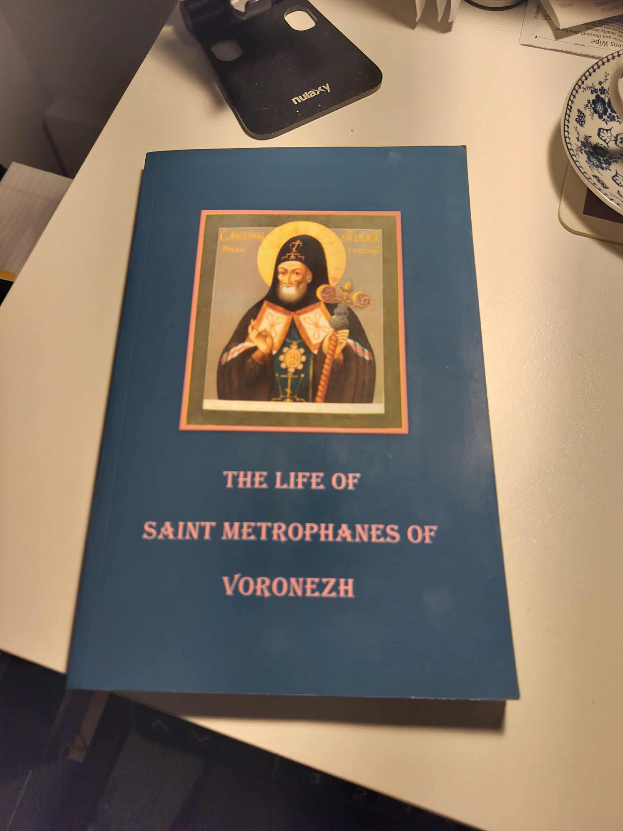 The cover of The Life of Saint Metrophanes of Voronezh, by Old Paths Press