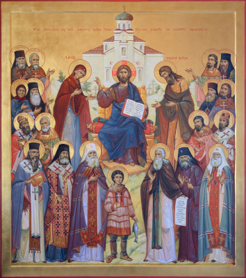 New icon of All Saints of North America