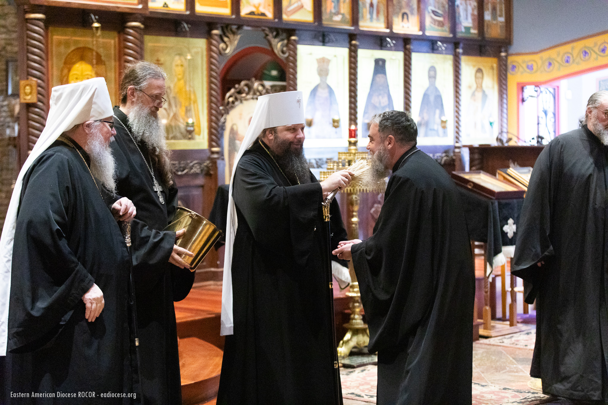 Met. Nicholas blessing Fr. Vladimir Kaydanov, Rector of St. Nicholas Orthodox Church, Bunnell, FL