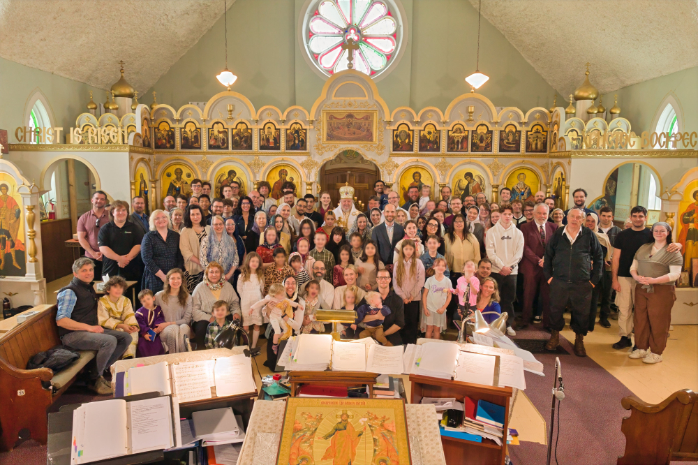 Parishioners of St. Gregory of Nyssa Orthodox Church. 